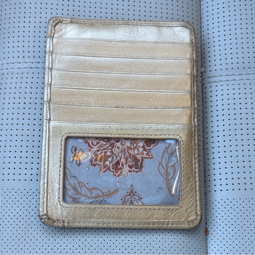 HOBO Metallic Gold Card Holder